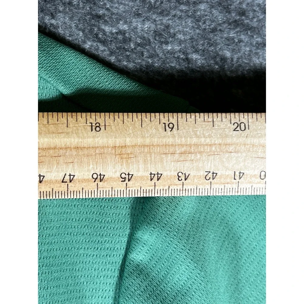 The North Face Mens XL Green Short Sleeve Performance Polo Shirt Textured Knit